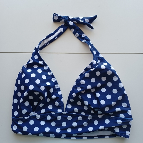 Polka Dot High Waisted Halter Bikini Set - Picture 5 of 9